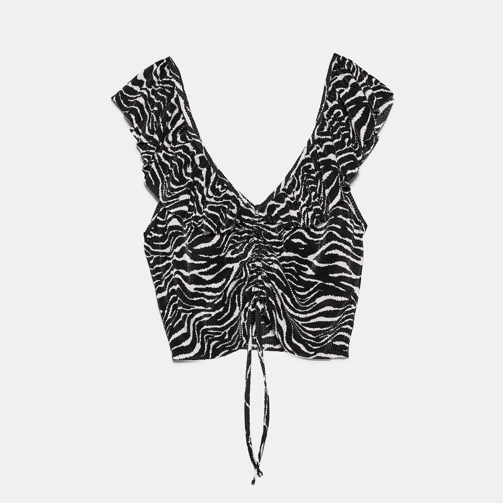 Zebra ZARA pleated top